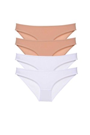 60ae7d8a1e130-640.jpg 4 adet Süper Eko Set Likralı Kadın Slip Külot Ten Beyaz