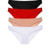 60b912df4b2b3-718.jpg 4 adet Süper Eko Set Likralı Kadın Slip Külot Siyah Kırmızı Ten Beyaz