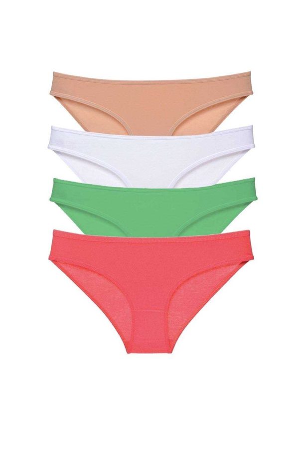 60b918858123c-735.jpg 4 adet Süper Eko Set Likralı Kadın Slip Külot Ten Pudra Yeşil Fuşya