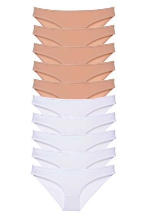 60bf6782557d5-834.jpg 10 adet Süper Eko Set Likralı Kadın Slip Külot Ten Beyaz