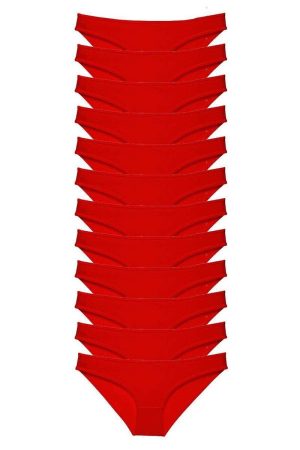 60c114b29332b-1031.jpg 12 adet Süper Eko Set Likralı Kadın Slip Külot Kırmızı