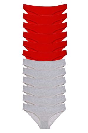 60c127ead7cd1-1060.jpg 12 adet Eko Set Likralı Kadın Slip Külot Kırmızı Gri