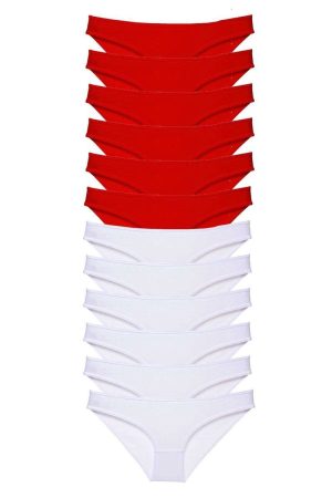 60c129f6ddc1e-1063.jpg 12 adet Süper Eko Set Likralı Kadın Slip Külot Kırmızı Beyaz