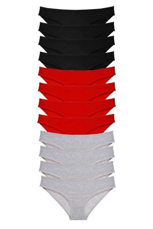 60cdbdc449ff6-1131.jpg 12 adet Süper Eko Set Likralı Kadın Slip Külot Siyah Kırmızı Gri