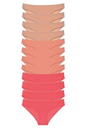 60cdc3b716960-1191.jpg 12 adet Süper Eko Set Likralı Kadın Slip Külot Ten Pudra Fuşya