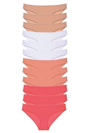 60cdc8f38f8b2-1292.jpg 12 adet Süper Eko Set Likralı Kadın Slip Külot Ten Beyaz Pudra Fuşya