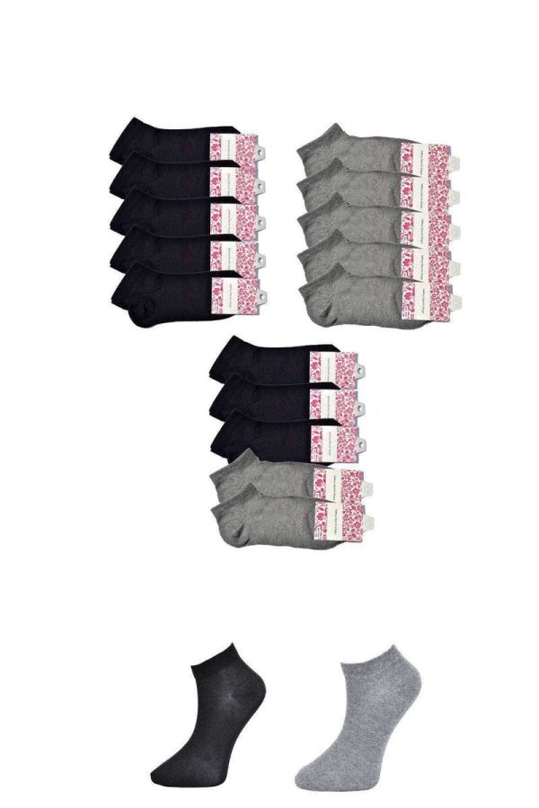 60cdd34d7592a-1396.jpg Siyah ve Gri Kadın Bilek Çorap 15 çift