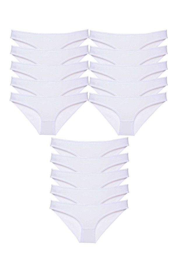 60cdd34f327f4-1397.jpg 15 adet Süper Eko Set Likralı Kadın Slip Külot Beyaz