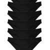 60e3301069303-1668.jpg 6 adet Süper Eko Set Likralı Kadın Slip Külot Siyah