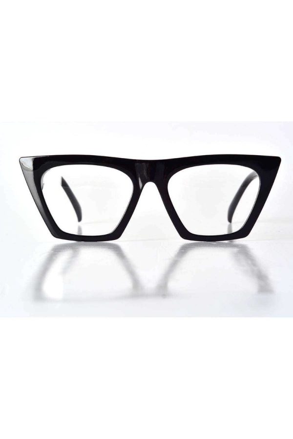 610ad5a5773e8-1818.jpg Siyah Çerçeveli Şeffaf Cam Unisex Stil Gözlük