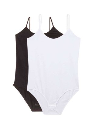 611430aa2c487-1915.jpg 2 Adet Battal Beden İp Askılı Kadın Çıtçıtlı Body Siyah Beyaz