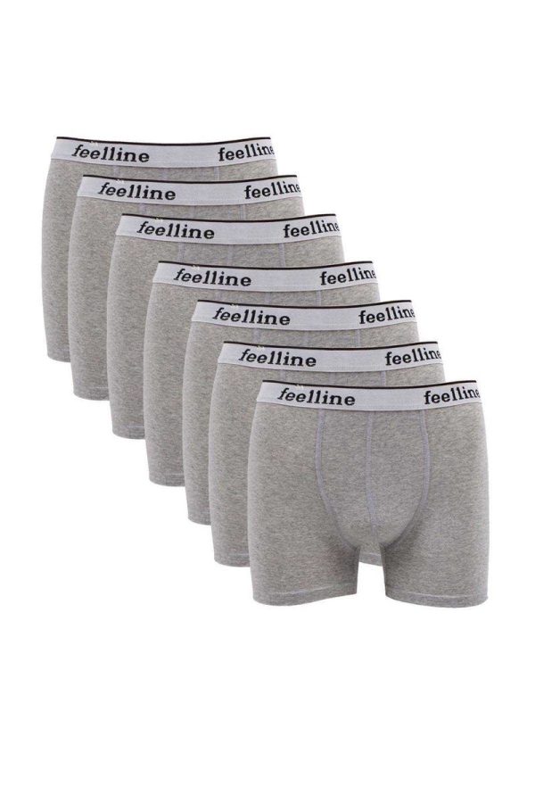 61229faf5bd16-2096.jpg 7 adet Feelline Gri Pamuklu Doğal Likralı Erkek Boxer