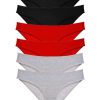 614a2de42df42-2478.jpg 6 adet Süper Eko Set Likralı Kadın Slip Külot Siyah Kırmızı Gri