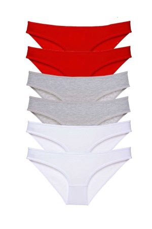 6 adet Süper Eko Set Likralı Kadın Slip Külot 548
