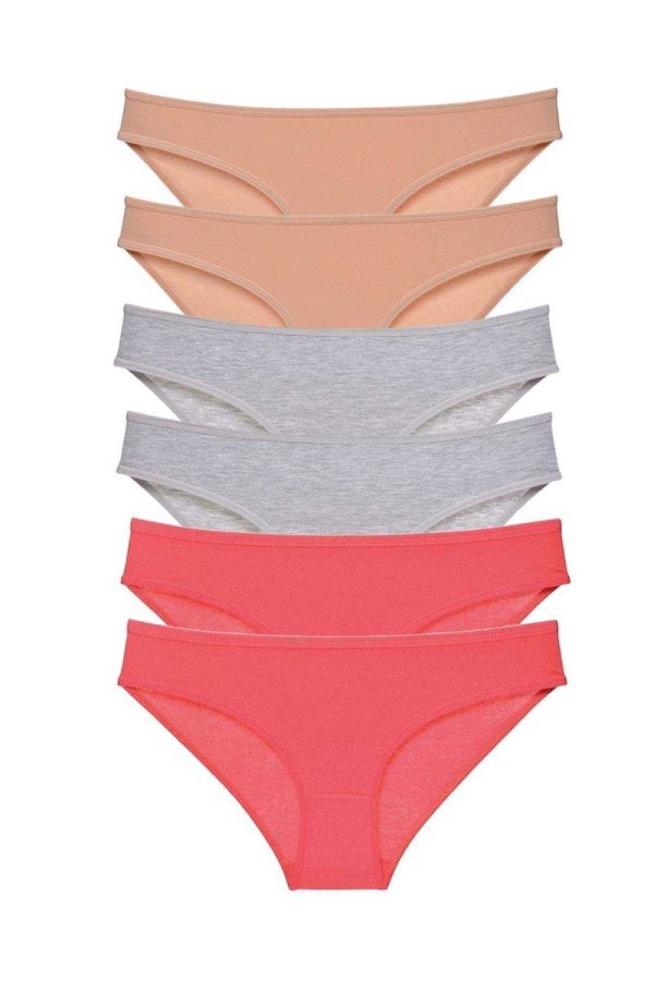 614a350477c1e-2527.jpg 6 adet Süper Eko Set Likralı Kadın Slip Külot Ten Gri Fuşya
