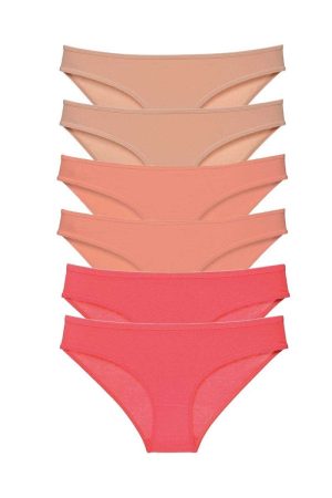 614a384b761ff-2535.jpg 6 adet Süper Eko Set Likralı Kadın Slip Külot Ten Pudra Fuşya