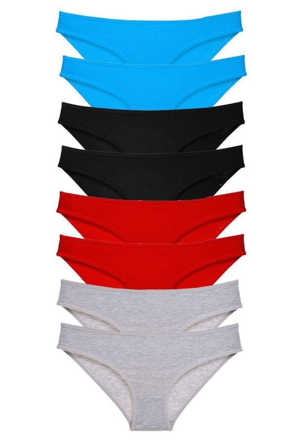 6150a51be3dbf-2696.jpg 8 adet Süper Eko Set Likralı Kadın Slip Külot Siyah Kırmızı Gri Mavi