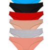 6 adet Süper Eko Set Likralı Kadın Slip Külot Renk 1