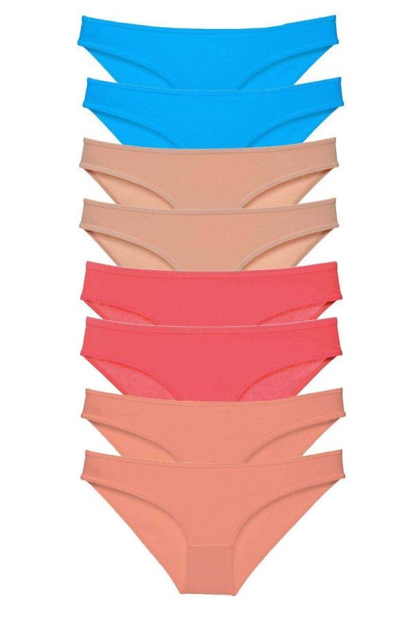 615a0f6007897-2873.jpg 8 adet Süper Eko Set Likralı Kadın Slip Külot Ten Pudra Fuşya Mavi