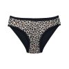 Leopar Desenli Likralı Yumuşak Dokulu Kadın Slip Külot