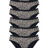 6 Adet Leopar Desenli Likralı Yumuşak Dokulu Kadın Slip Külot