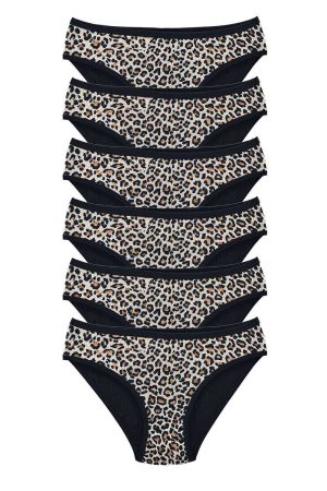 615d5591bc4e5-2949.jpg 6 Adet Leopar Desenli Likralı Yumuşak Dokulu Kadın Slip Külot