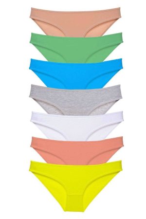 6161ed18e0934-3169.jpg 7 adet Süper Eko Set Likralı Kadın Slip Külot Çok Renkli