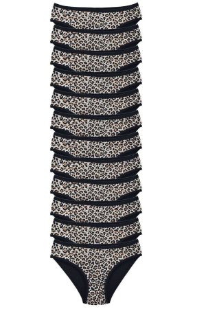 616319f29df92-3229.jpg 12 Adet Leopar Desenli Likralı Yumuşak Dokulu Kadın Slip Külot