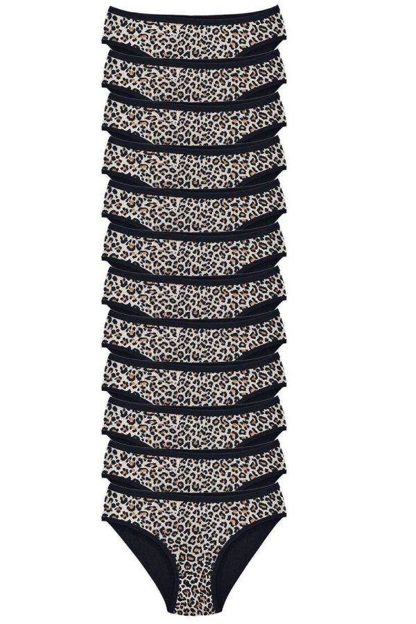 616319f29df92-3229.jpg 12 Adet Leopar Desenli Likralı Yumuşak Dokulu Kadın Slip Külot