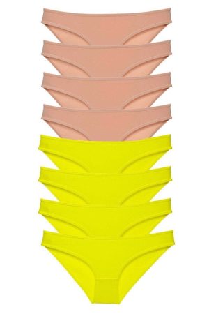 616a8a456835c-3395.jpg 8 adet Süper Eko Set Likralı Kadın Slip Külot Sarı Ten