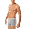 3 adet Tutku Likralı Erkek Gri Boxer 0114