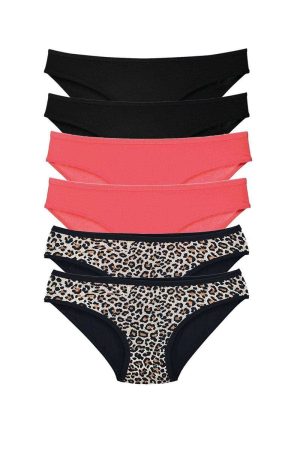 617be9818a604-3773.jpg 6 Adet Likralı Kadın Slip Külot Leopar Siyah Fuşya