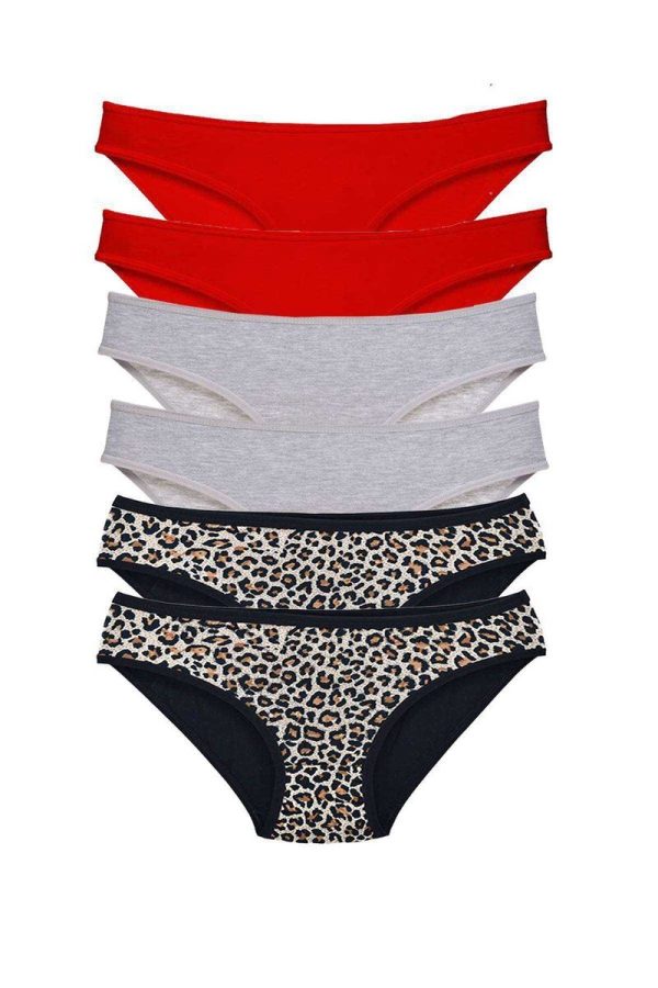 617bed2754633-3792.jpg 6 Adet Likralı Kadın Slip Külot Leopar Kırmızı Gri