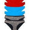 617d4f318b6d8-3816.jpg 6 Adet Likralı Kadın Slip Külot Leopar Kırmızı Mavi