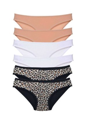 617d4fe0bb35c-3824.jpg 6 Adet Likralı Kadın Slip Külot Leopar Ten Beyaz