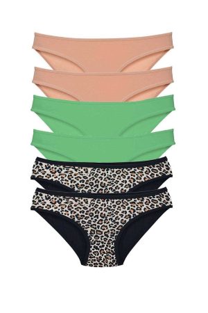 617d516f5be10-3841.jpg 6 Adet Likralı Kadın Slip Külot Leopar Ten Yeşil