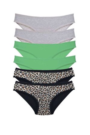 617d5404d8cdf-3876.jpg 6 Adet Likralı Kadın Slip Külot Leopar Gri Yeşil