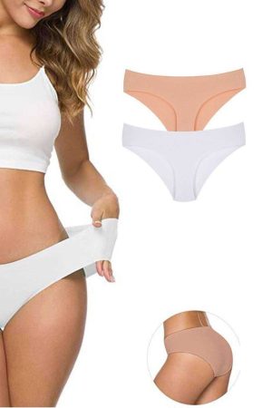 618f97484e630-5039.jpg 2 Adet Kadın Dikişsiz Lazer Kesim Esnek İz yapmayan Külot S3