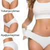 618fac4e7949d-5277.jpg 7 Adet Kadın Dikişsiz Lazer Kesim Esnek İz yapmayan Külot Beyaz