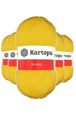 61b9f79af0d4c-7890.jpg 5 Adet Kristal Çift Katlı El Örgü Lif İpi Sarı K301
