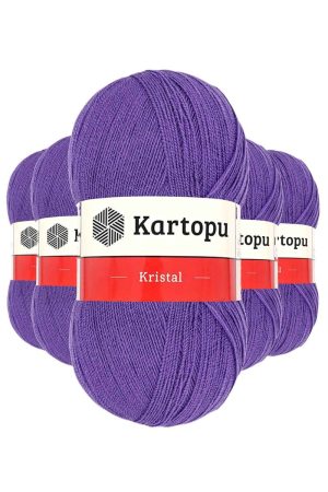 61b9f8eed249f-7906.jpg 5 Adet Kristal Çift Katlı El Örgü Lif İpi Açık Mor K703