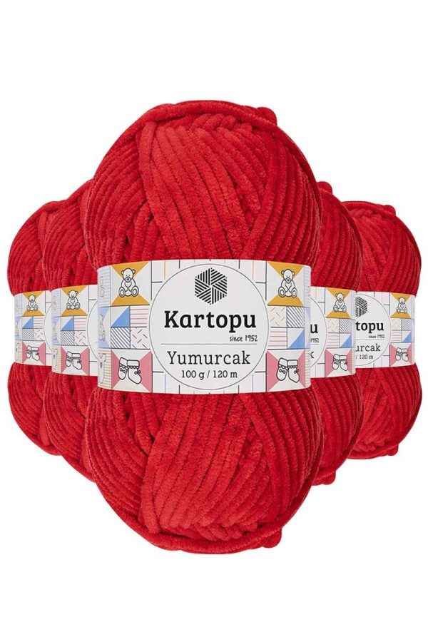 61c48d55aa2c2-8102.jpg 5 Adet Yumurcak Kadife El Örgü İpi Açık Kırmızı K165