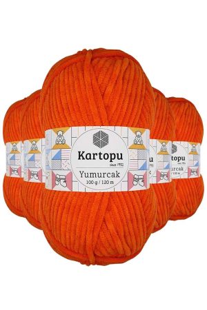 61c48df2a1a48-8103.jpg 5 Adet Yumurcak Kadife El Örgü İpi Turuncu K205