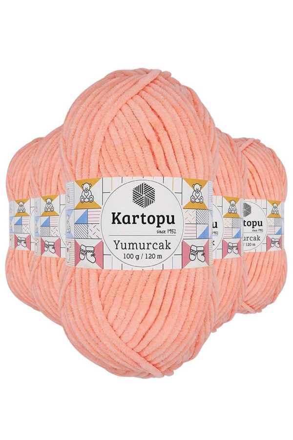 61c48e67d7bf4-8104.jpg 5 Adet Yumurcak Kadife El Örgü İpi Somon K218