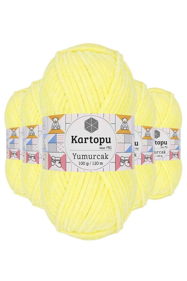 61c48e9cea6ce-8105.jpg 5 Adet Yumurcak Kadife El Örgü İpi Sarı K333
