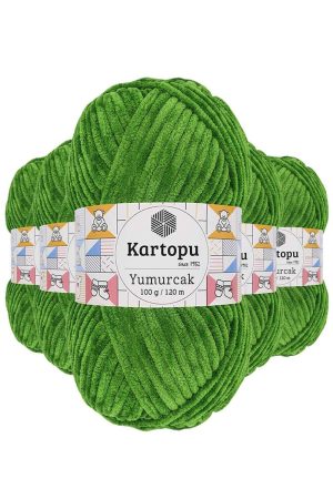 61c4906120d32-8108.jpg 5 Adet Yumurcak Kadife El Örgü İpi Yeşil K469