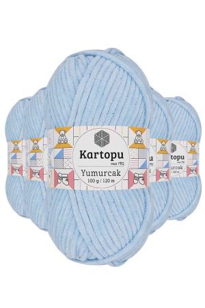 61c5cffa7e324-8111.jpg 5 Adet Yumurcak Kadife El Örgü İpi Bebe Mavi K523