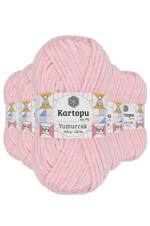 61c5d1dfa23a4-8118.jpg 5 Adet Yumurcak Kadife El Örgü İpi Bebe Pembe K768