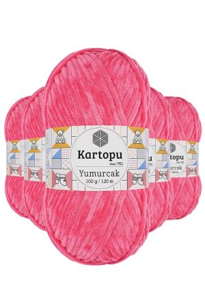 61c5d2c95d273-8121.jpg 5 Adet Yumurcak Kadife El Örgü İpi Pembe K798
