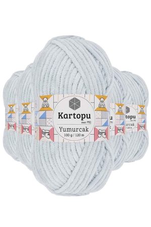 61c5d37699a14-8124.jpg 5 Adet Yumurcak Kadife El Örgü İpi Açık Gri K919